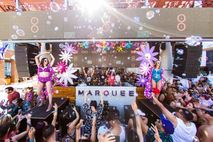 A party at Marquee Dayclub in Las Vegas