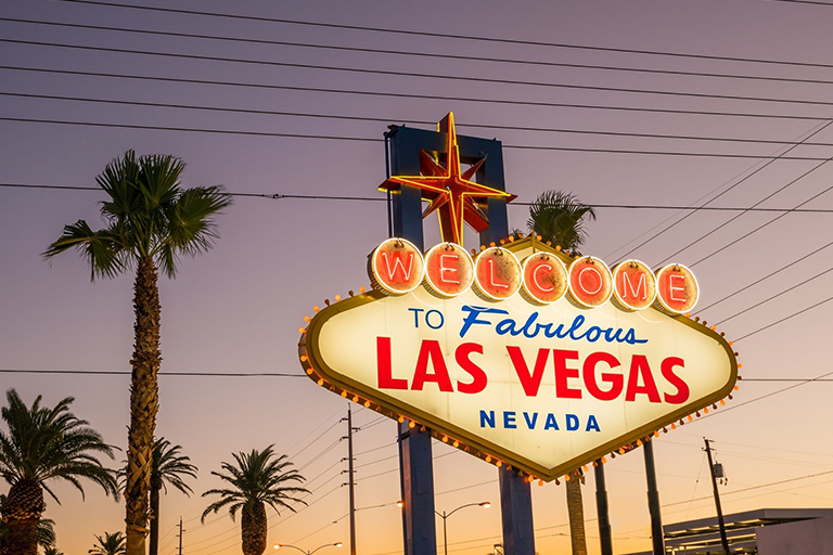The Las Vegas sign