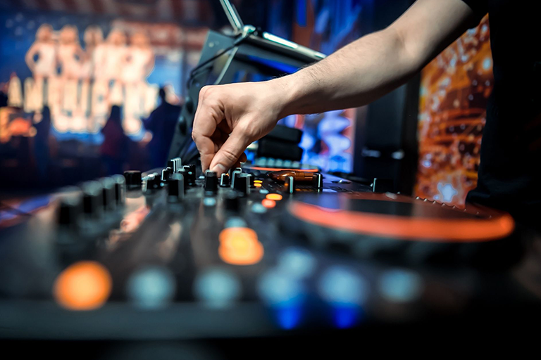 A DJ playing an EDM anthem