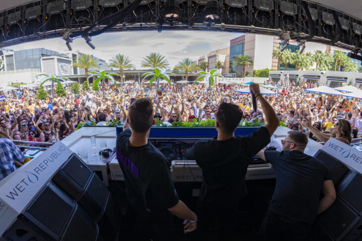 Loud Luxury performing at the Exodus Festival at Wet Republic in Las Vegas