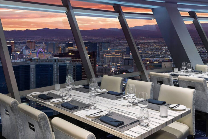 The view from Top of the World Restaurant, one of the unique dining experiences in Las Vegas