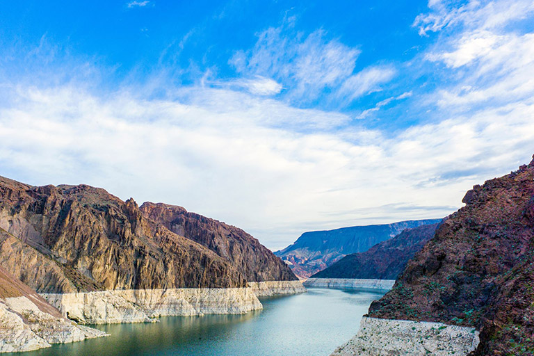 a picturesque view of Lake Mead