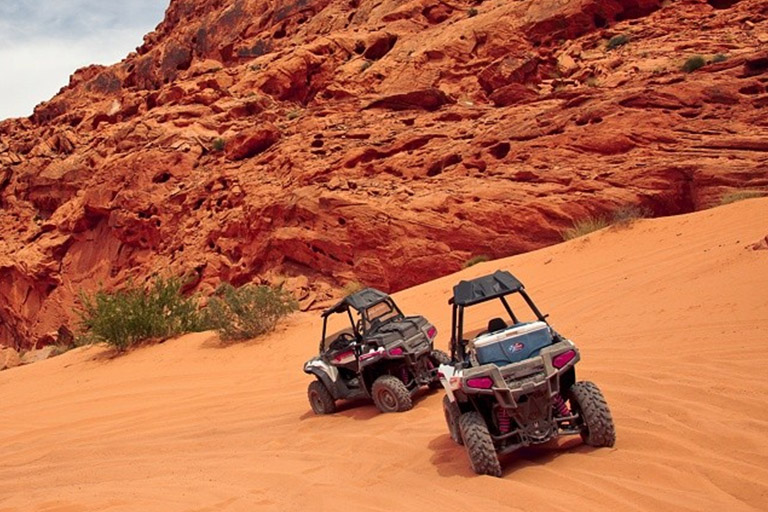  Two ATVs in the desert