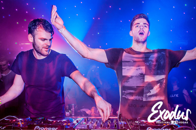 The Chainsmokers performing at the Exodus Festival 