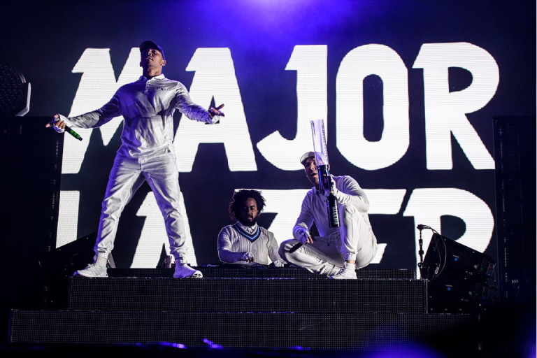 Major Lazer performing at the Exodus Festival 