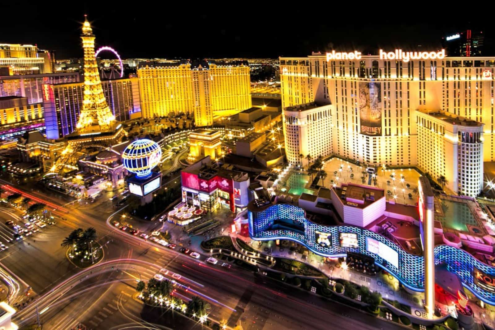 The Las Vegas Strip at night

