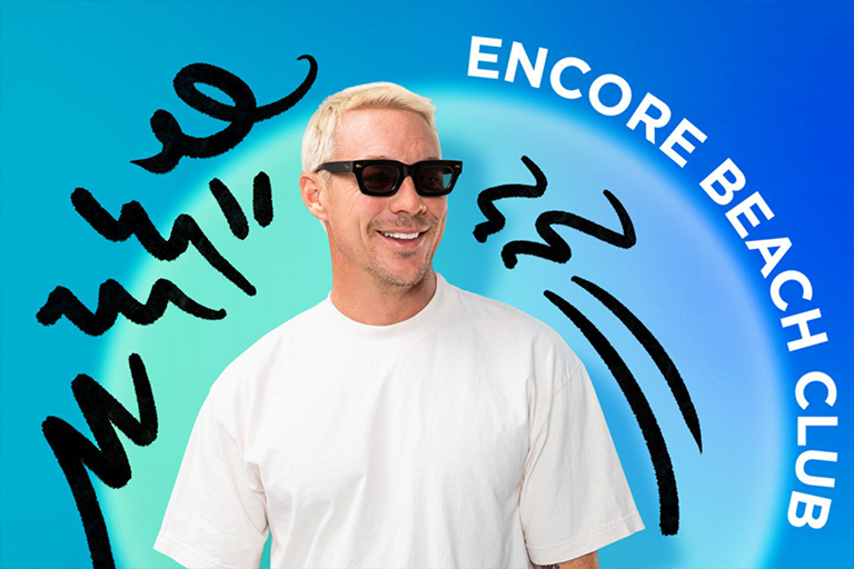  A headshot of Diplo for the Encore Beach Club 